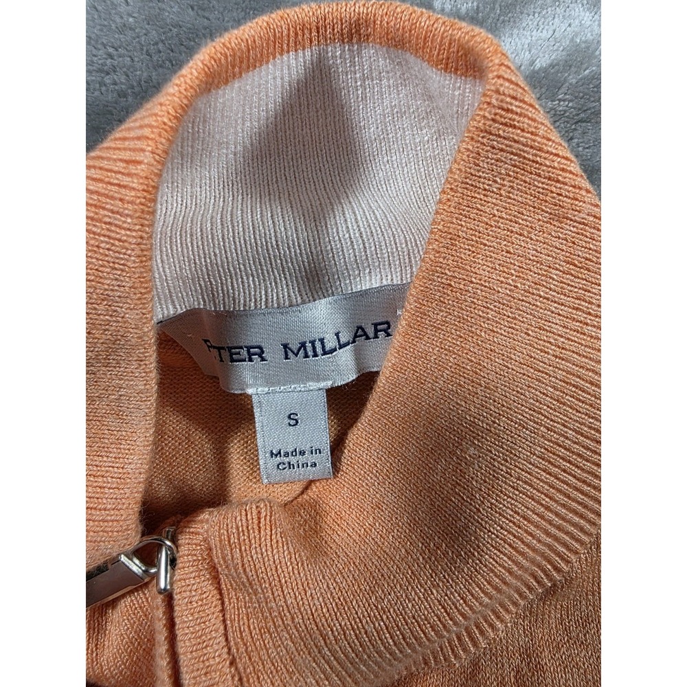 Peter Millar 1/4 Zip Sweater Pullover Men's Small Cotton/Silk Blend Mock Neck - Picture 3 of 6